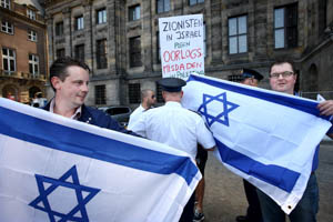 JPJ Pro Israel demonstratie op de Dam